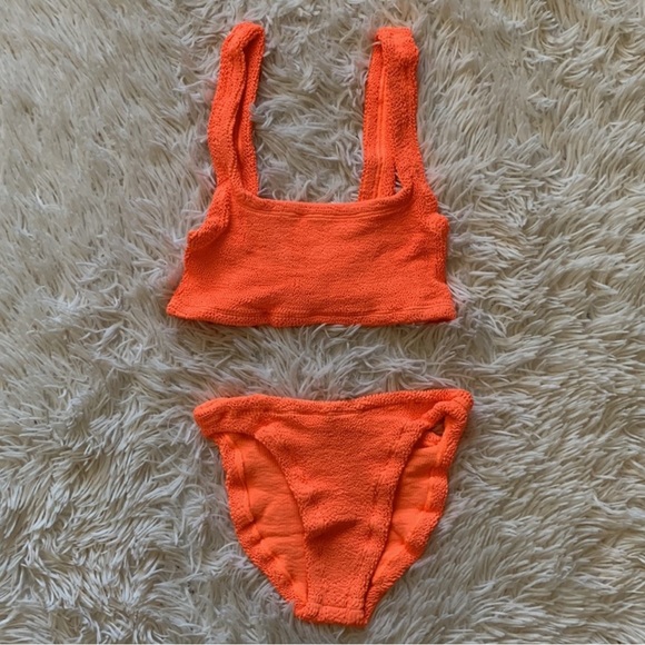 NWT hunza g Xandra bikini set in orange - Picture 5 of 8